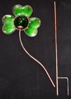 SHAMROCK SOLAR YARD ART STAKE
